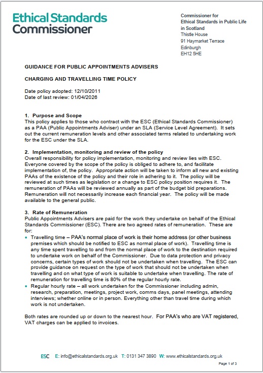 front page of policy