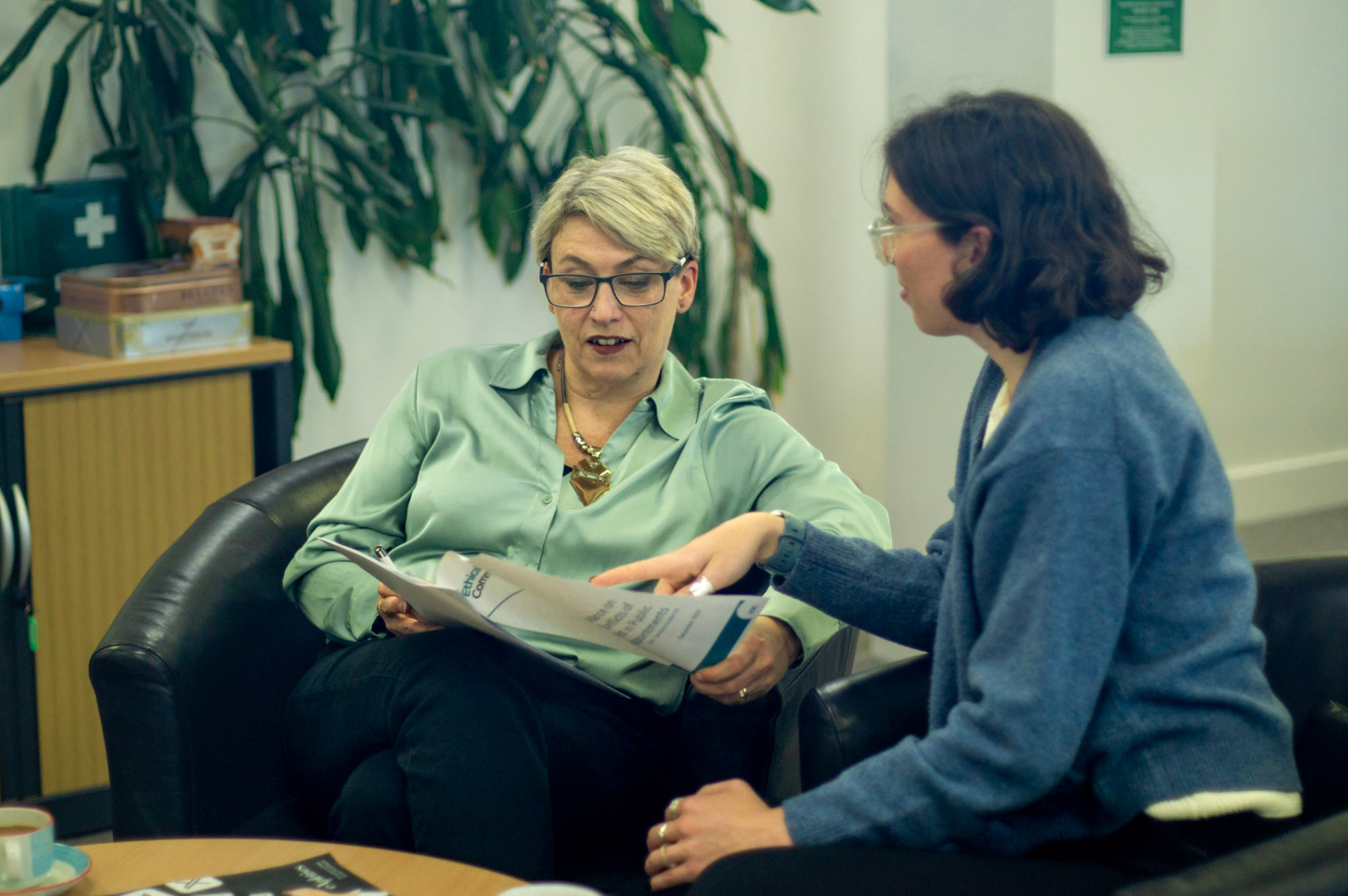Manager providing guidance