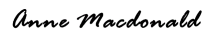 Anne MacDonald signature