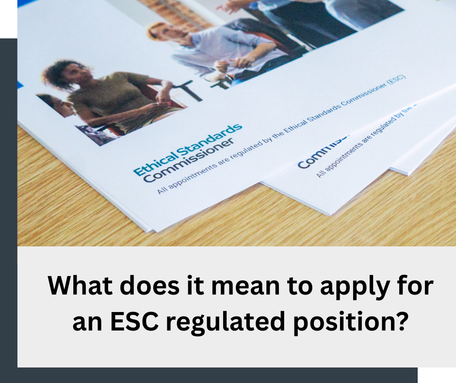 Link: what does it mean to apply for an ESC regulated position?