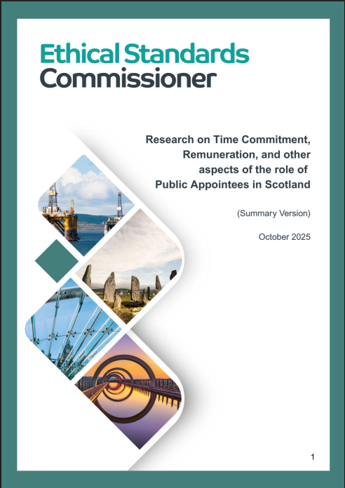 Cover of Research on Time Commitment of public appointees 2025 report